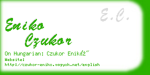 eniko czukor business card